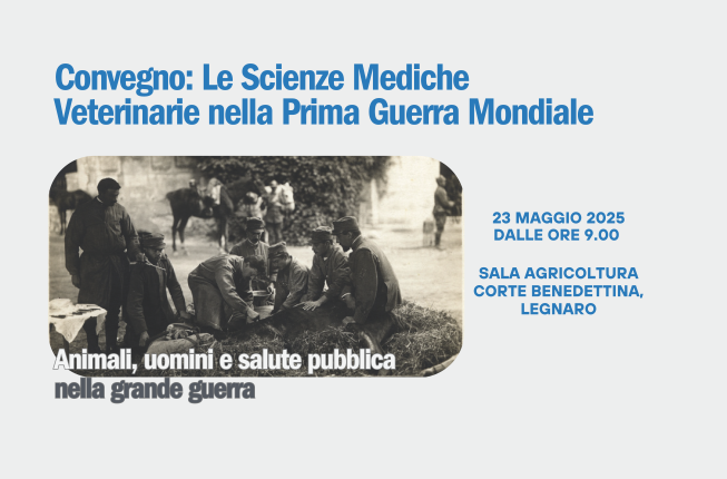Collegamento a 110 anni fa: la mostra della Medicina Veterinaria Militare a MAPS!